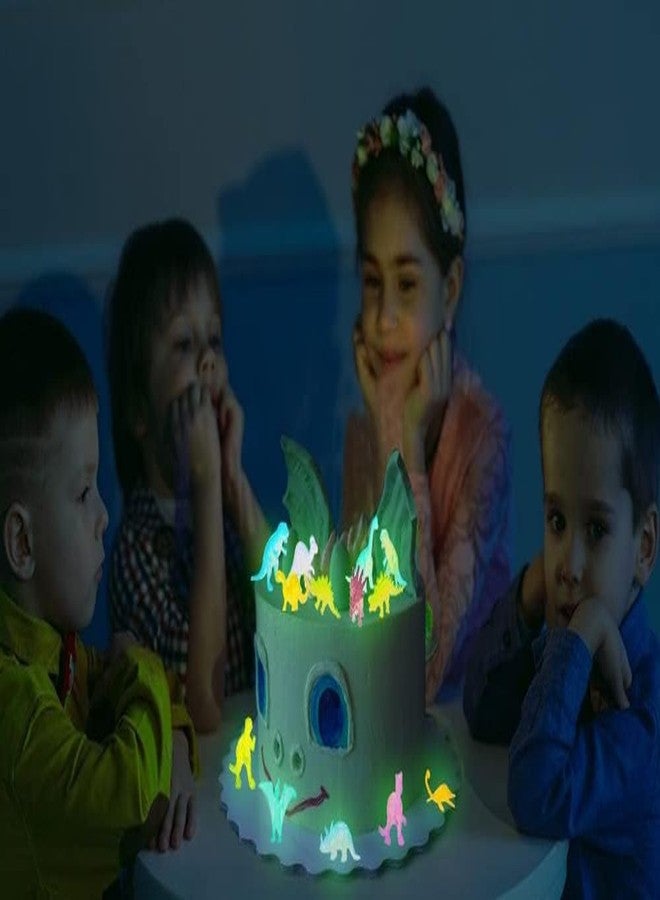 VERAT 6 Pc Dinosaur Figure Mini Jungle Toys Set Realistic Wild Plastic Animal Learning Party Favors for Boys Girls Kids Toddlers Forest Small Playset Cupcake Topper Safari (Multicolor) - Image 4